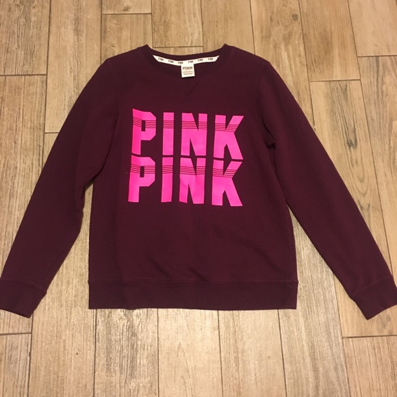 SOLD🚫🚫🚫 Pink Burgundy Sweater - Picture 2 of 2